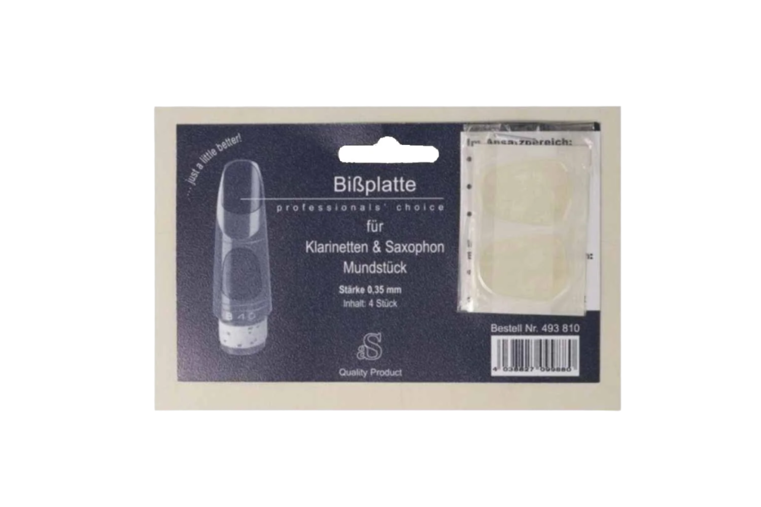 Stolzel Mondstukplakkers transparant dikte 0.35mm per 4