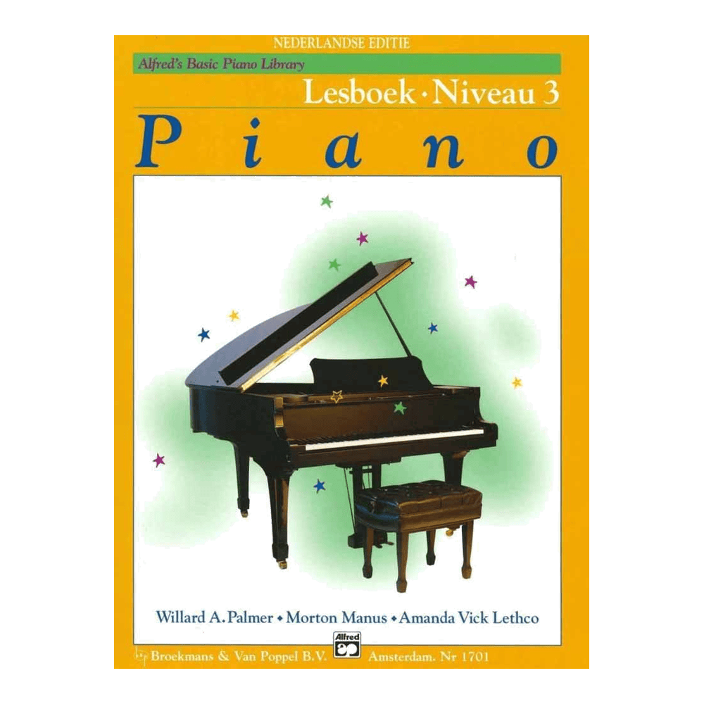 Alfred's Basic Piano Library Lesboek Niveau 3
