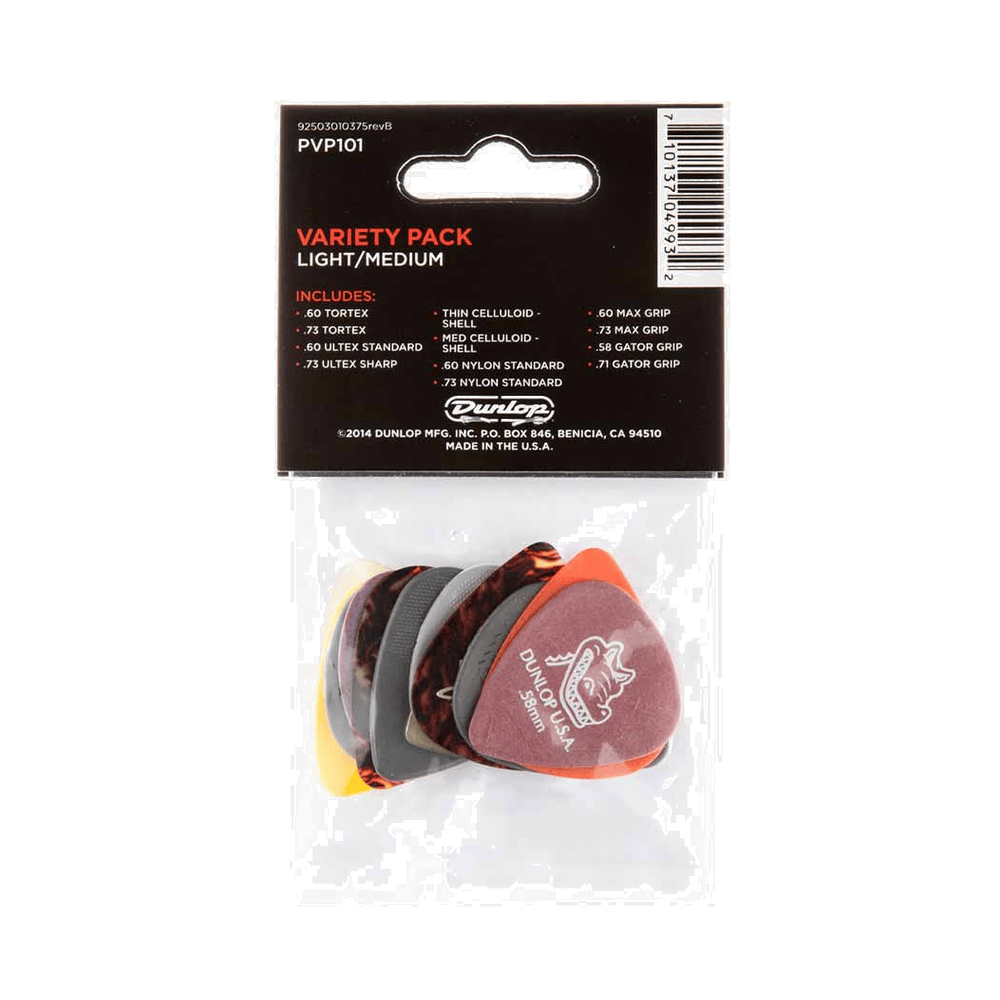 Dunlop Variety Pack light / medium Plectrum