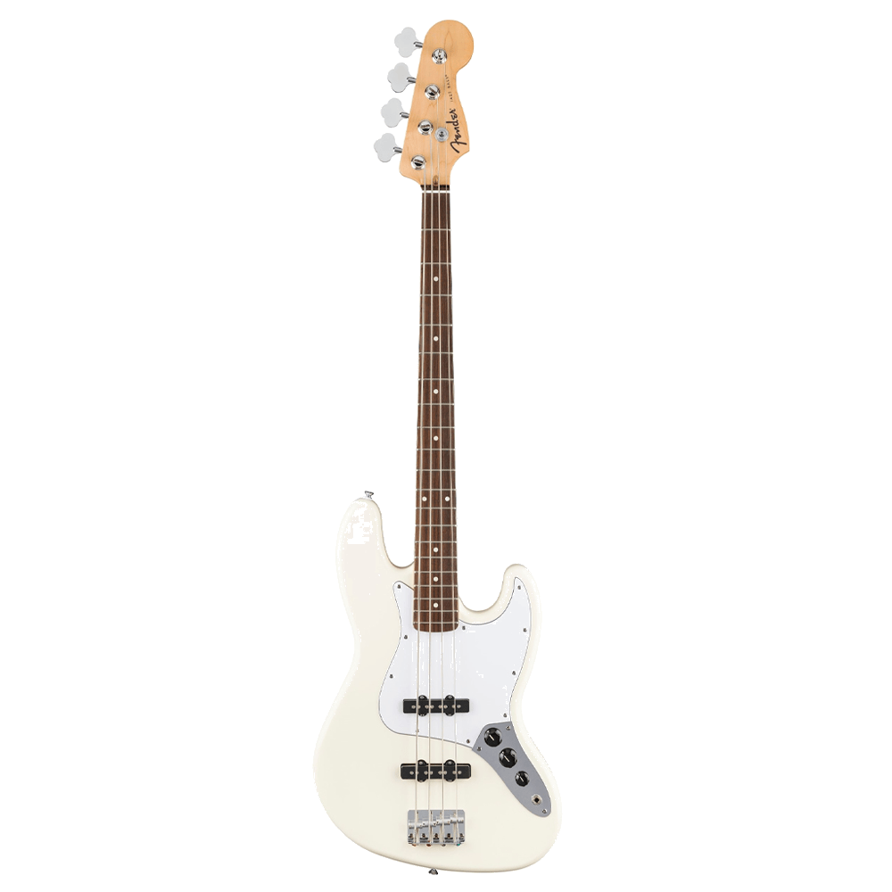 Fender Standard Jazz Bass kopen – Olympic White met laurel toets