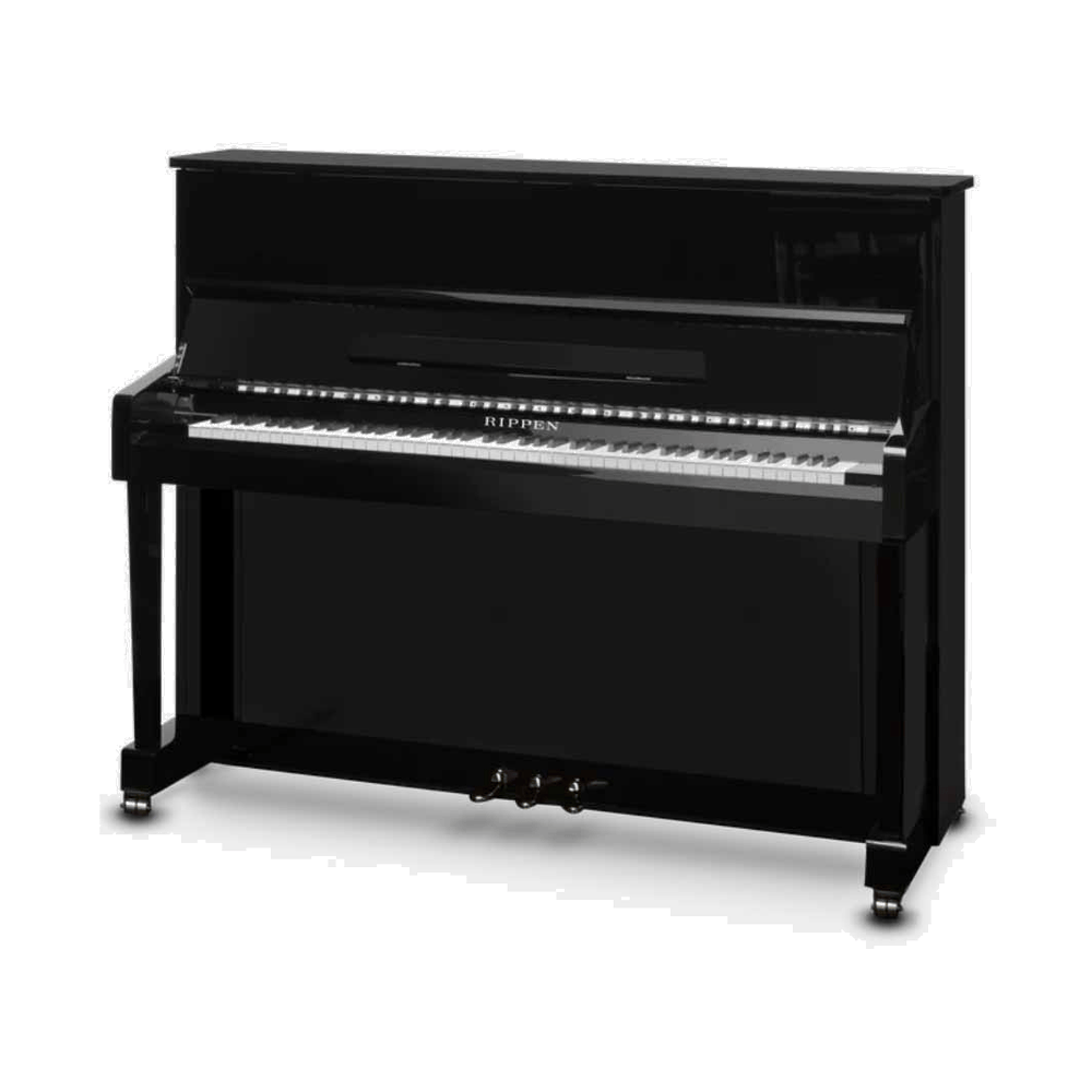 Rippen E-123 Zwart Hoogglans Piano