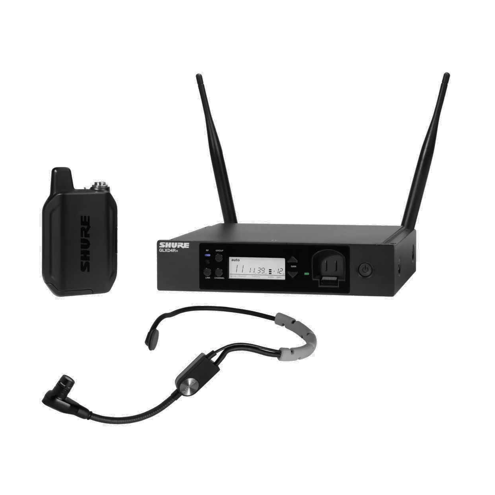 Shure GLXD14+E/SM35-Z4  Digitaal Draadloos Headsetsysteem
