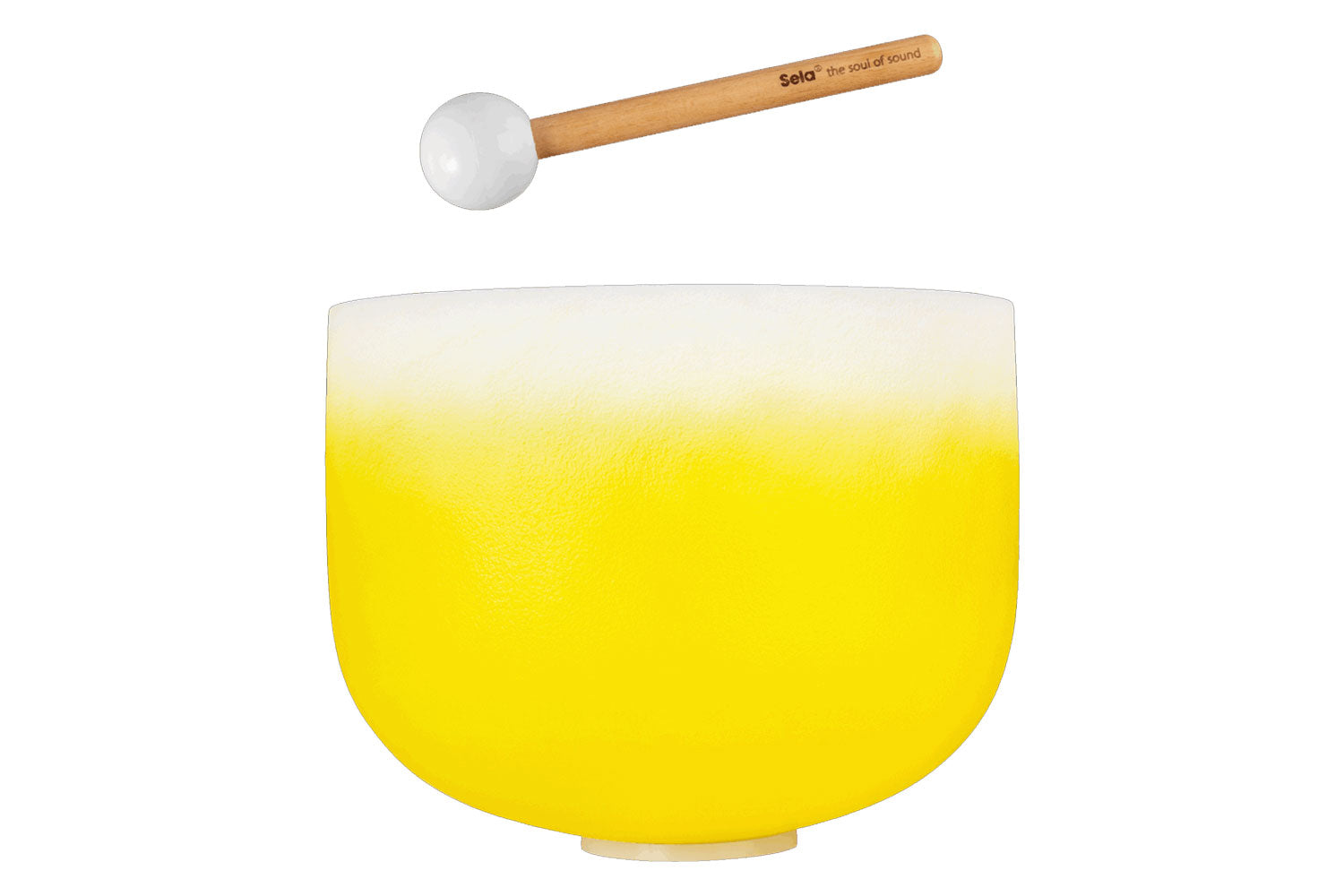 Sela Crystal Singing Bowl Chakra 12" - Yellow, Solar Plexus Chakra (432 Hz)