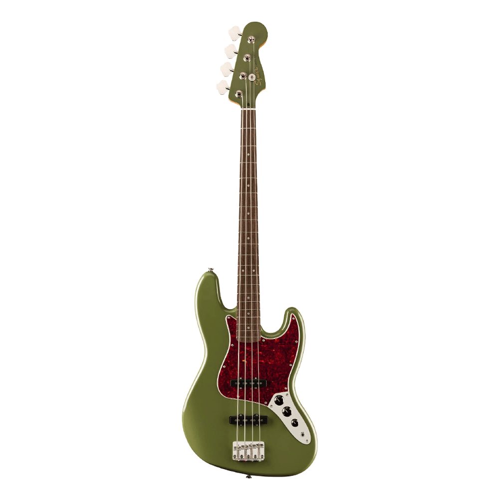Squier Classic Vibe '60s Jazz Bass Tortoiseshell Pickguard Olive