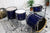 Tama Superstar Hyperdrive Duo 20" 4-delige Shell Set Satin Blue Stripe (5463245127844)