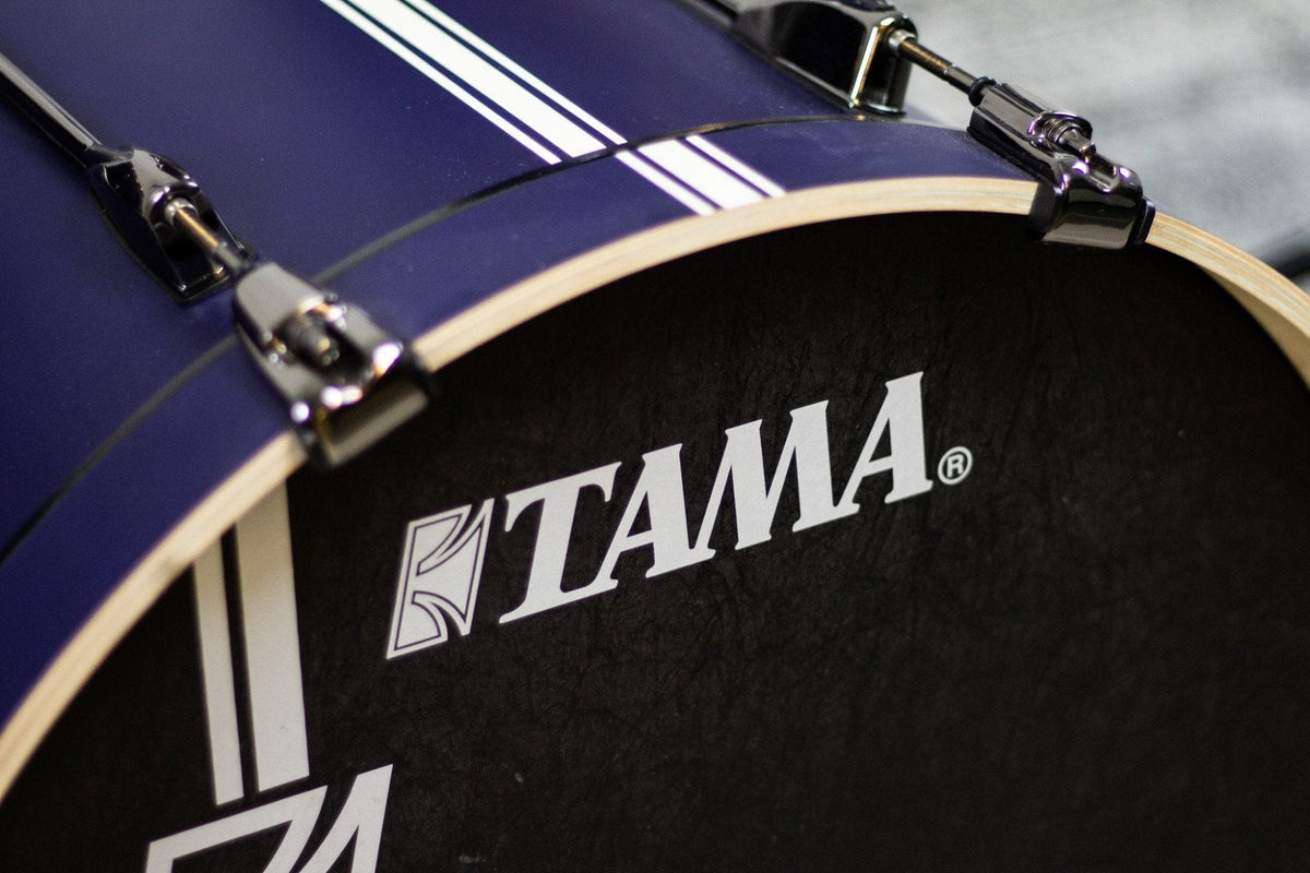 Tama Superstar Hyperdrive Duo 20&quot; 4-delige Shell Set Satin Blue Stripe (5463245127844)