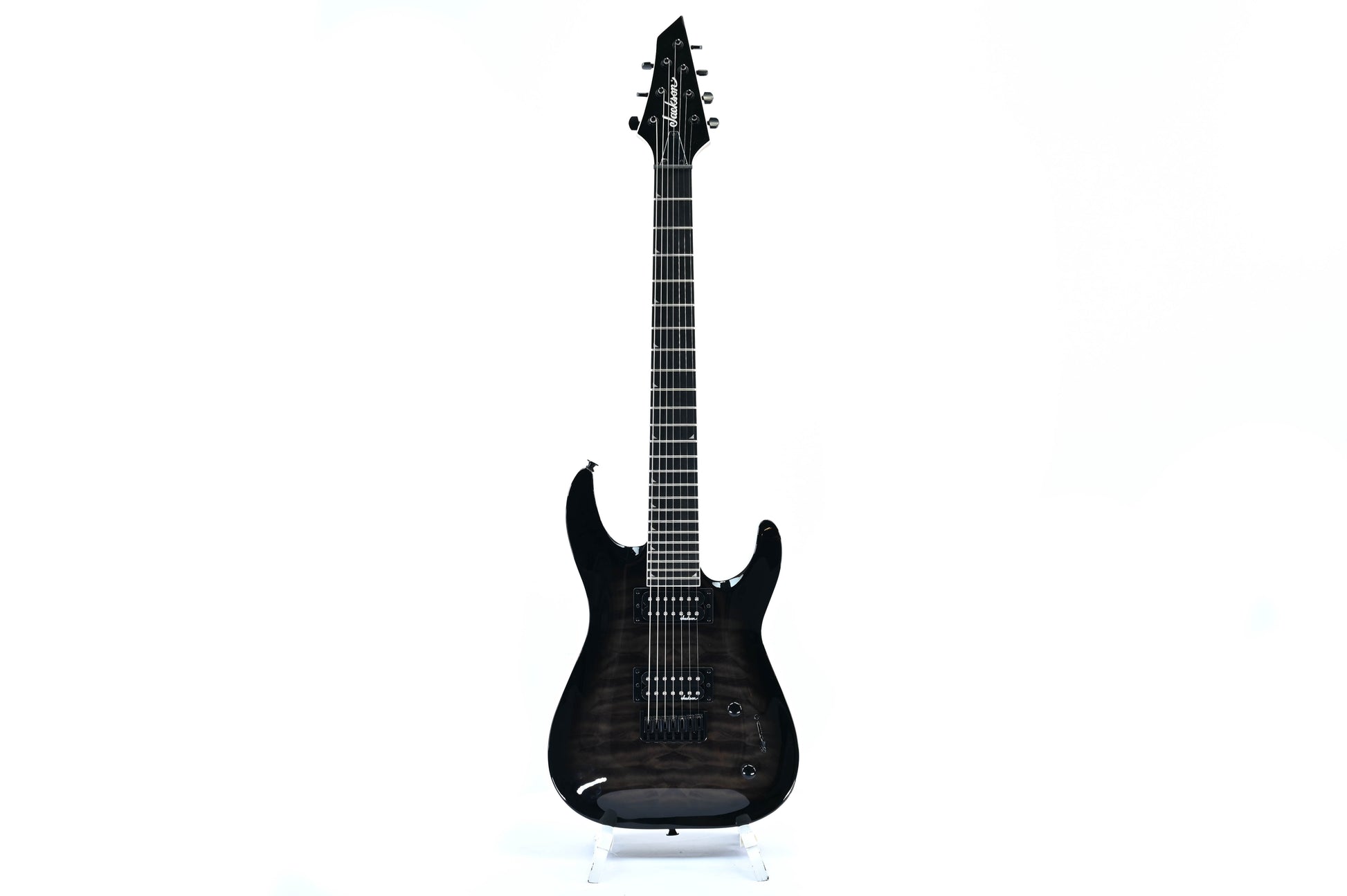 Jackson JS Series Dinky Arch Top JS22Q-7 DKA HT AM Transparent Black Burst
