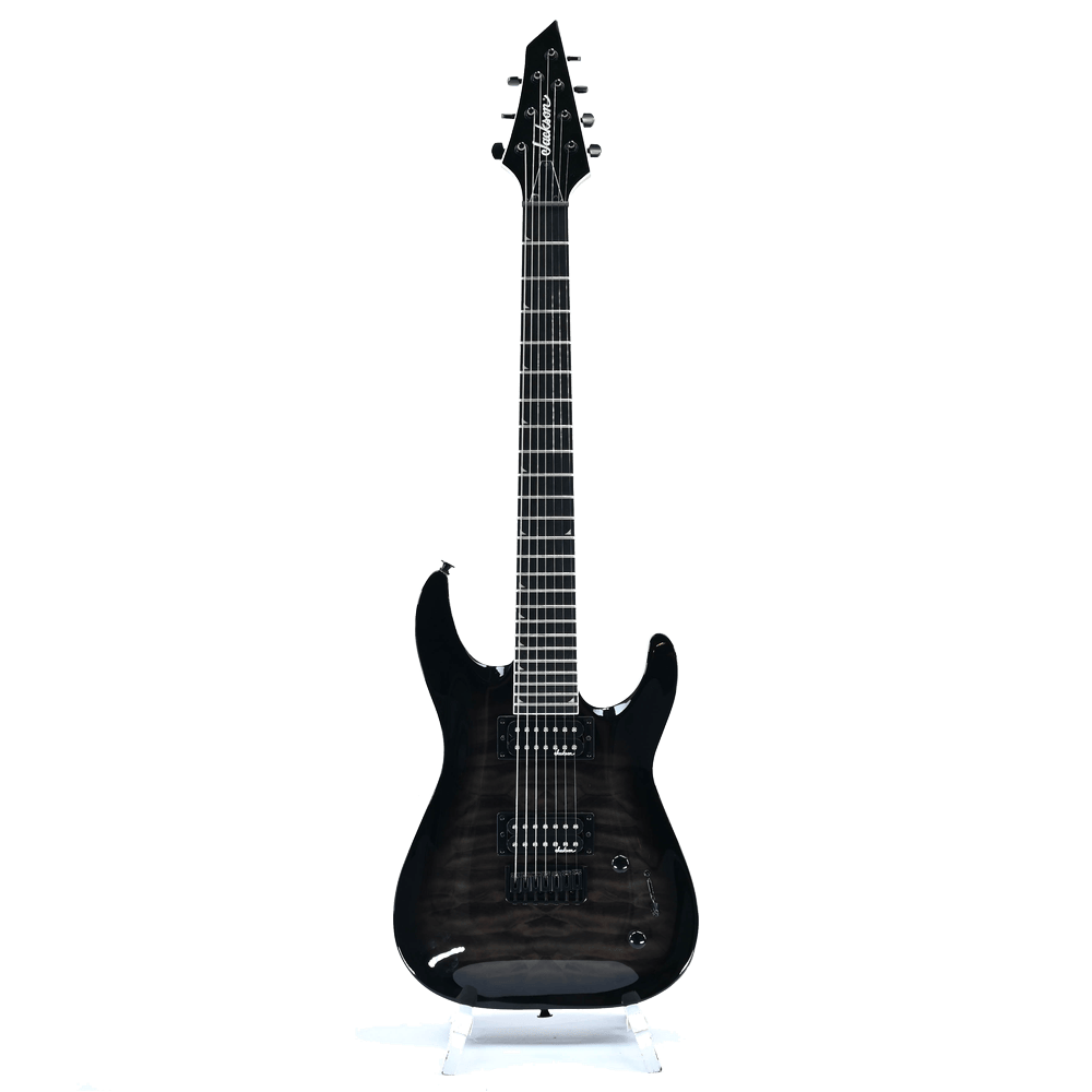 Jackson JS Series Dinky Arch Top JS22Q-7 DKA HT AM Transparent Black Burst