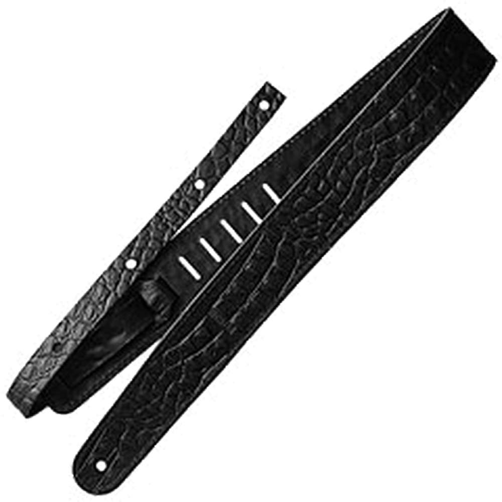 RICHTER Raw II Contour Guitar Strap Croc Black - 1488
