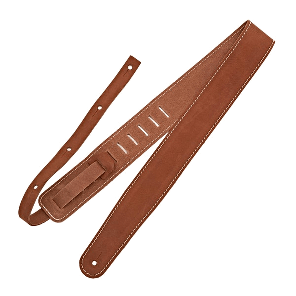 RICHTER Raw II Contour Guitar Strap Waxy Suede Brown - 1553