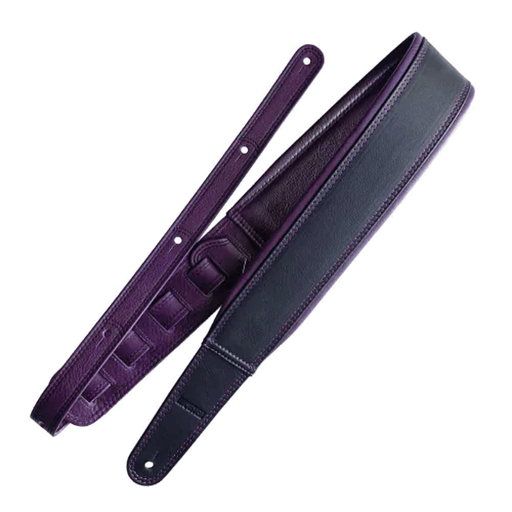 RICHTER Springbreak I Nappa Guitar Strap Black / Violett - 1649