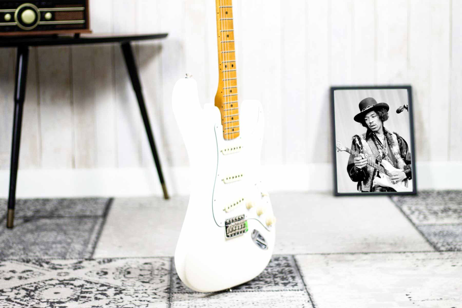 Fender Jimi Hendrix Stratocaster MN Olympic White (5482088759460)
