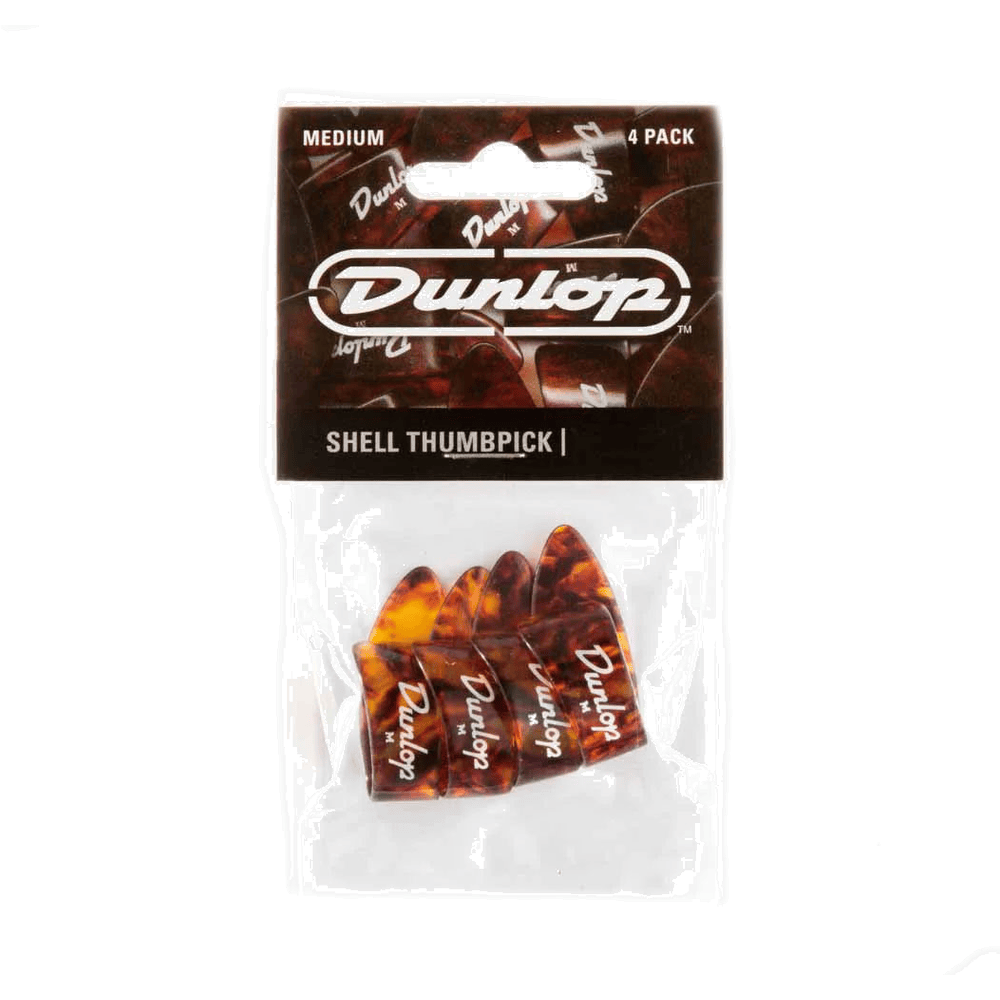 Dunlop Duim Plectrum Pack 4 Shell Large