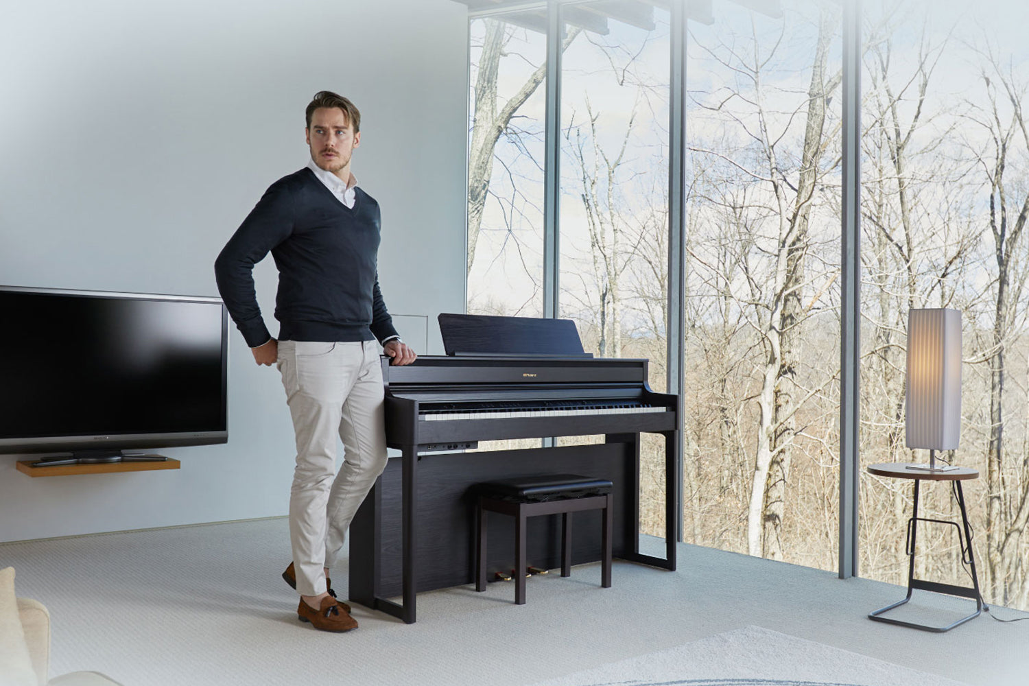 Roland HP702-CH Digitale Piano Charcoal Black
