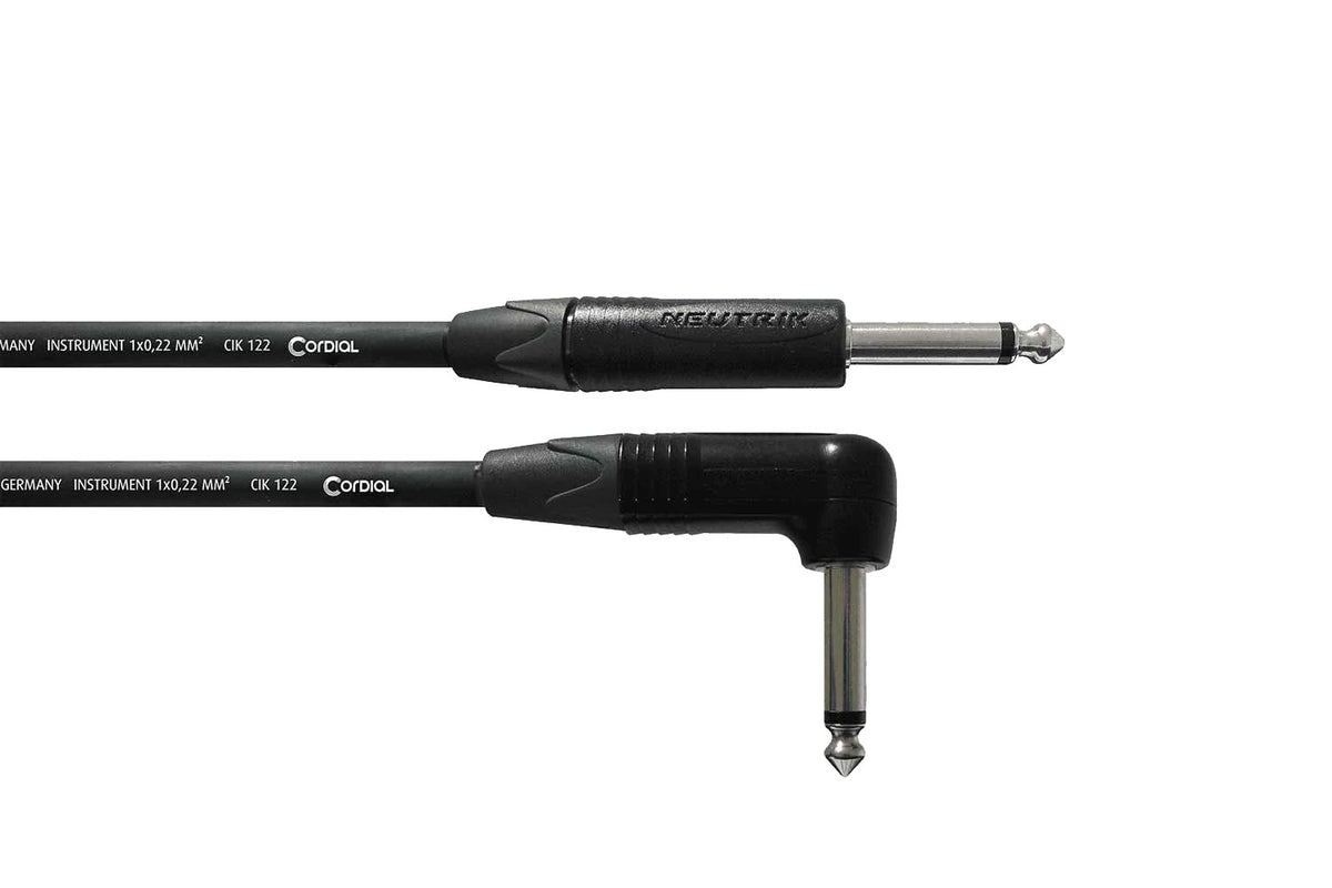 Cordial CPI 3 PR Gitaarkabel Haakse Jack-Jack 3 meter - Peak serie