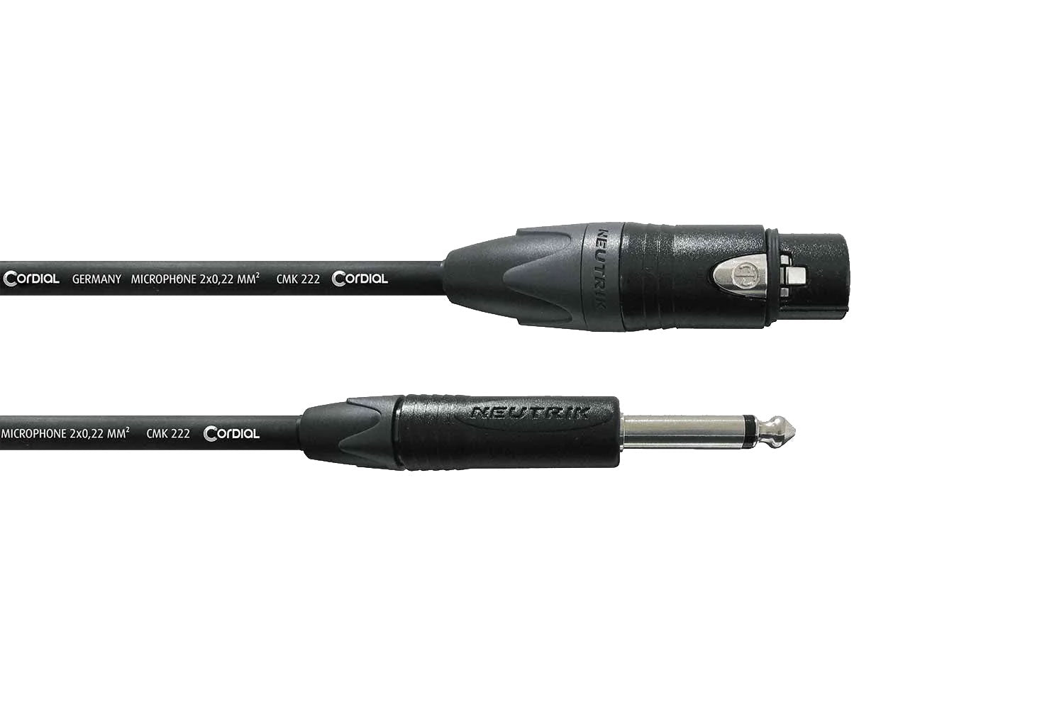 Cordial CPM 10 FP Microfoonkabel Jack-XLR Female 10 meter - Peak serie