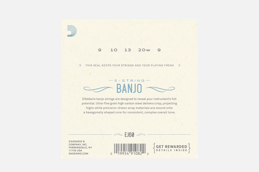 D'Addario EJ60 Nickel Light 009-020w (5274144309412)