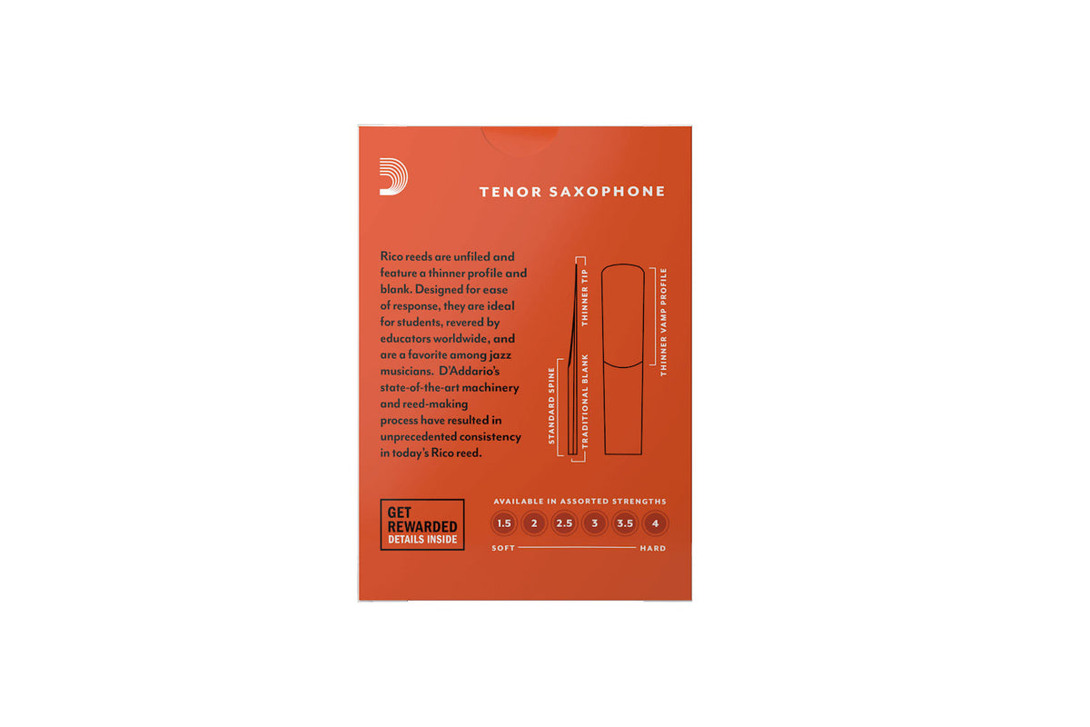 D&#39;Addario Rico 2 rieten tenorsaxofoon