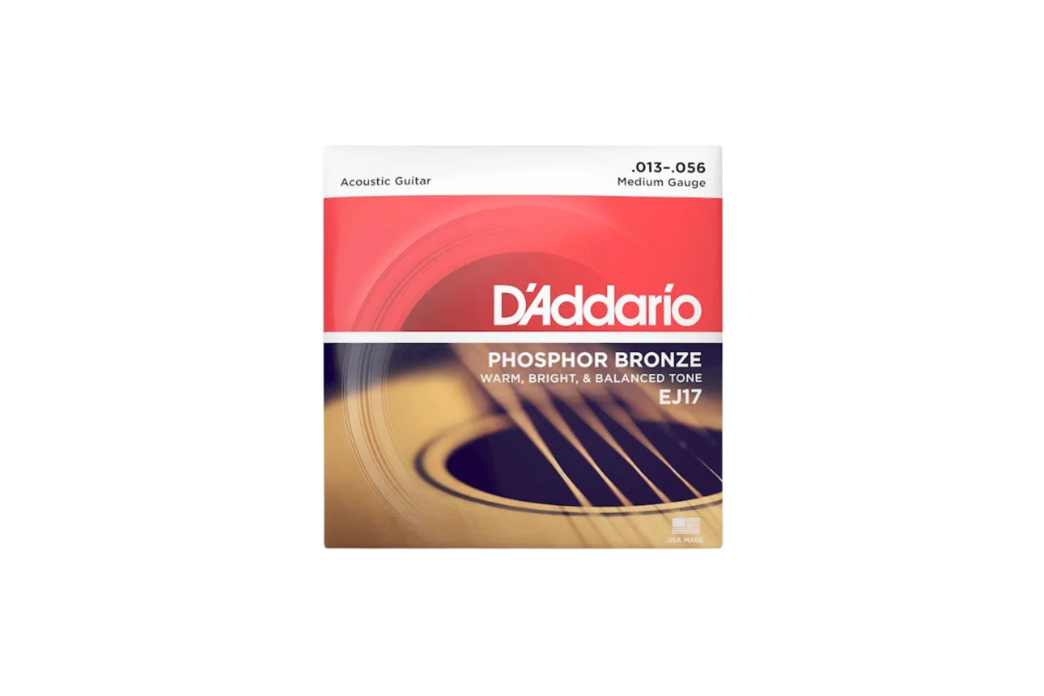D'Addario EJ17 Phosphor Bronze Medium 013-056