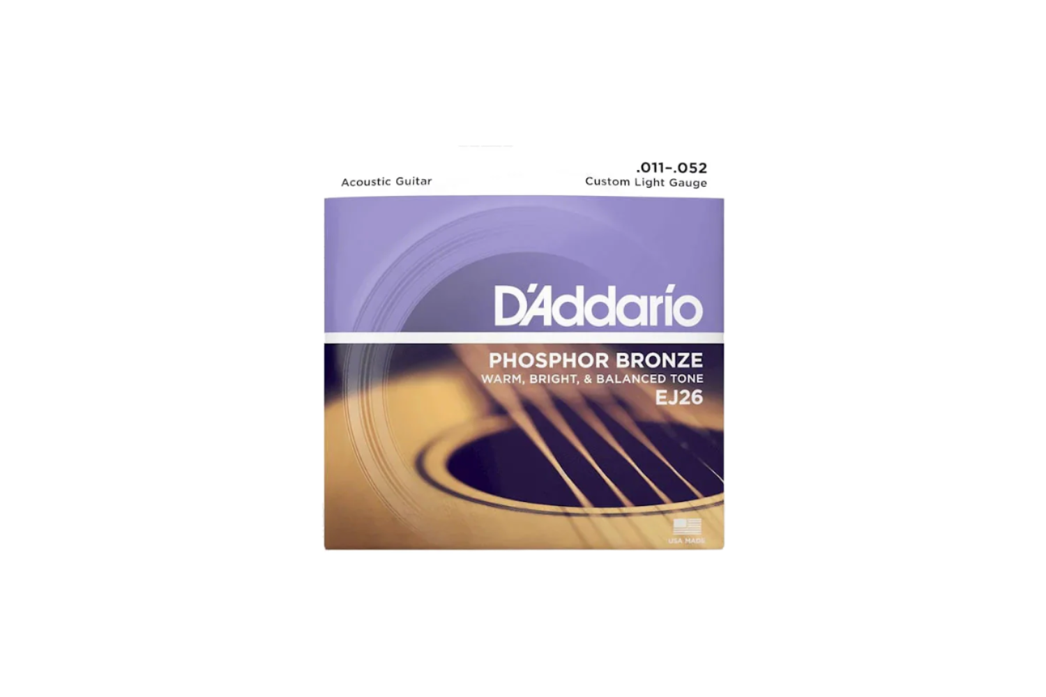 D'Addario EJ26 Phosphor Bronze Custom Light 011-052