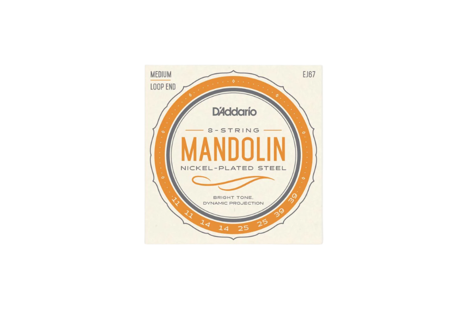 D'Addario EJ67 Nickel Medium 011-039