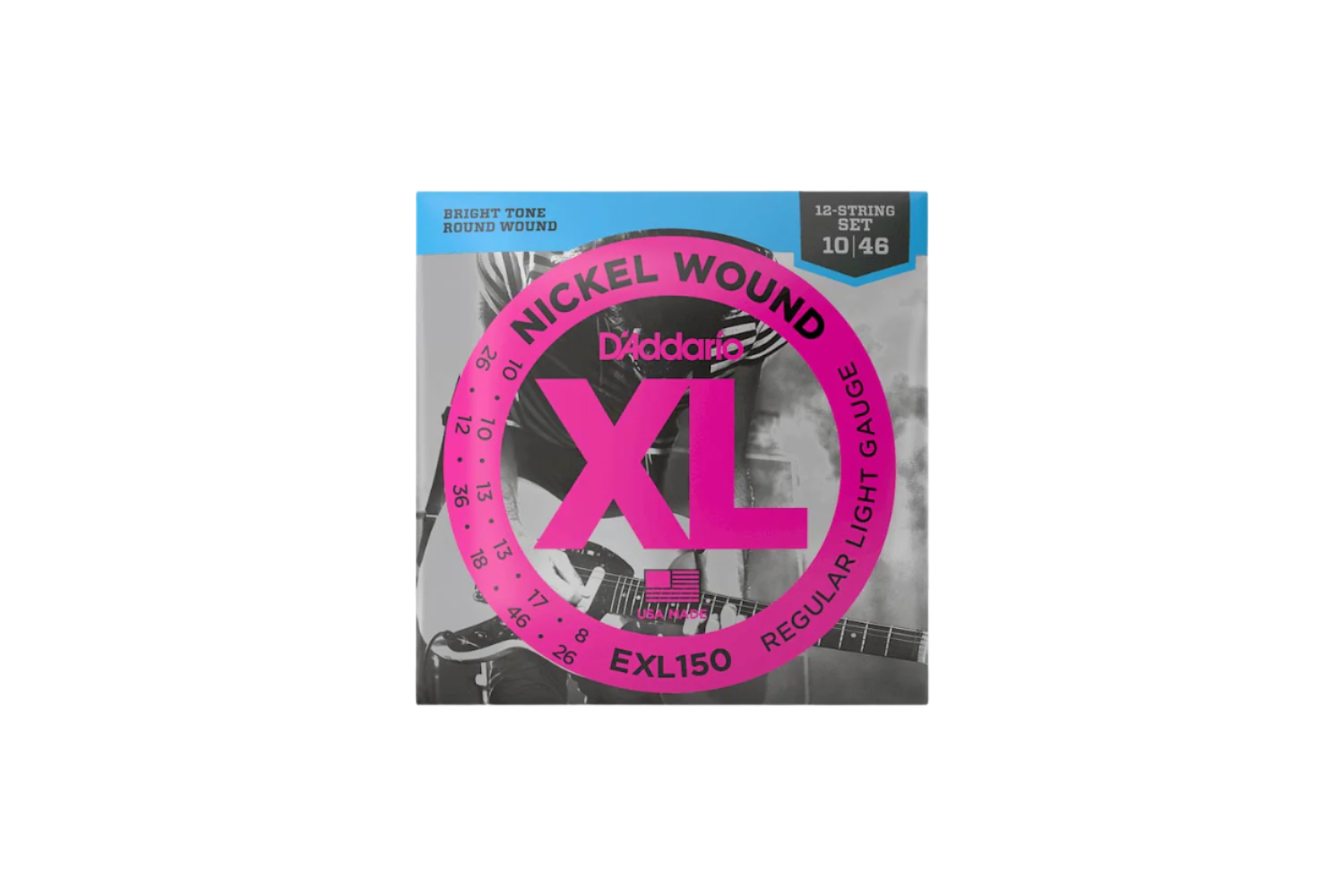 D'Addario EXL150-12 Nickel wound 010-046