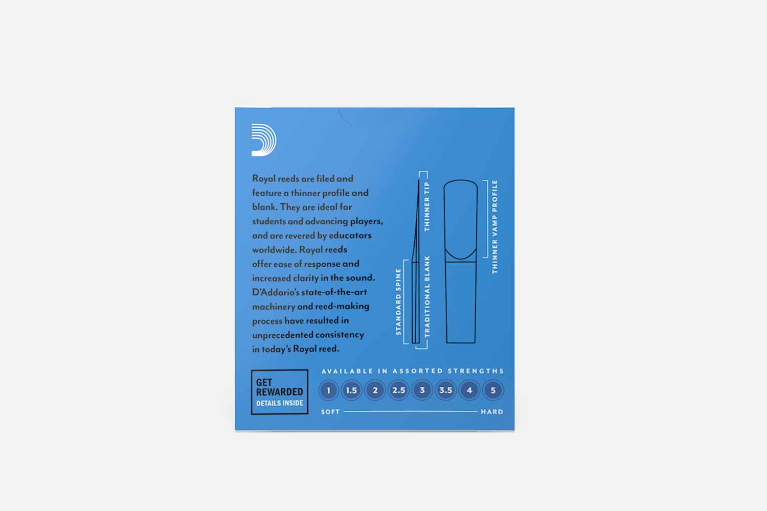 D'Addario Royal rieten voor Bb klarinet (5437508026532)