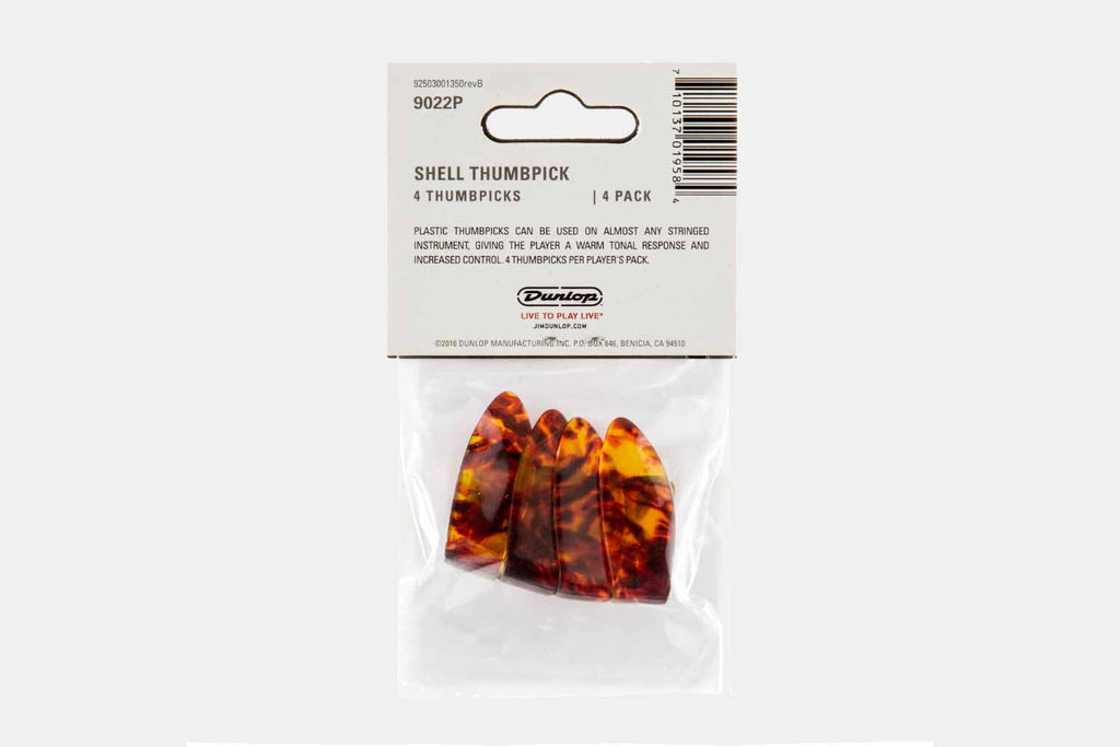 Dunlop Duim Plectrum Pack 4 Shell Large