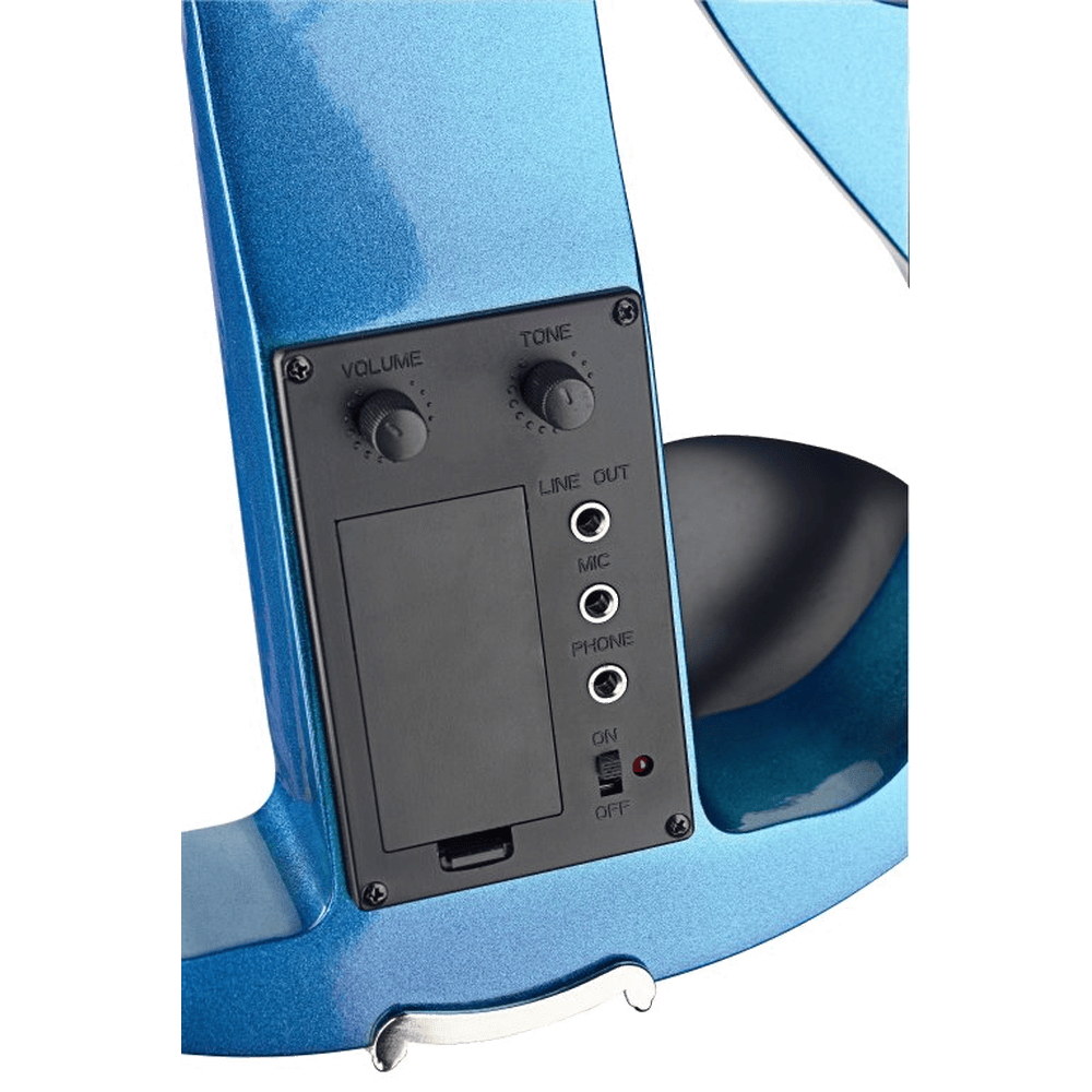 Elektrische viool starterset 4/4 Blauw