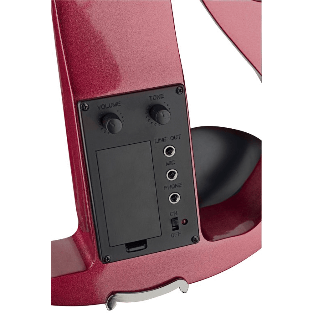 Stagg EVN X-4/4 MRD elektrische viool rood