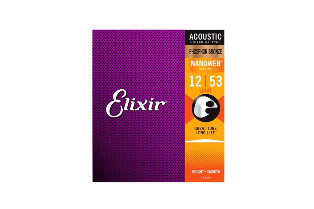Elixer Nanoweb 16052 Phosphor bronze set 012-053