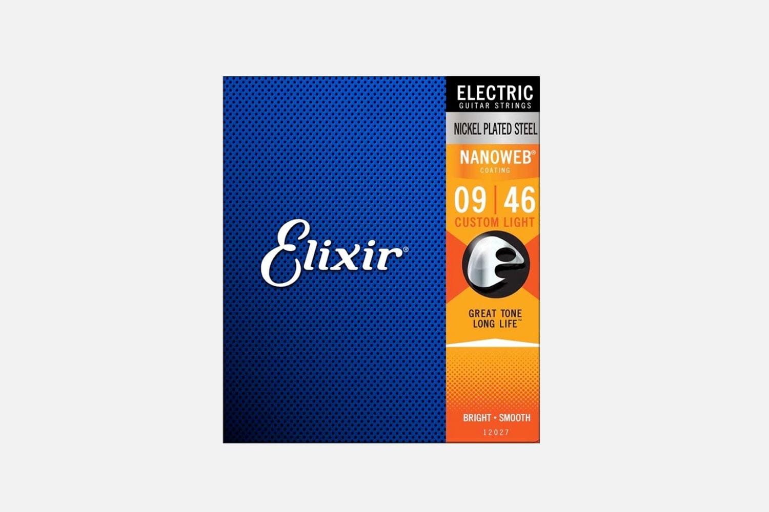 Elixir 12027 Nickel Plated Steel Custom Light 009-046 (5285254463652)