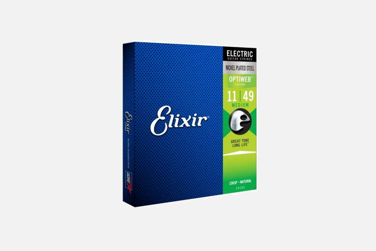 Elixir 19102 Elektrisch NPS Optiweb Medium 11-49 snarenset (5275647312036)