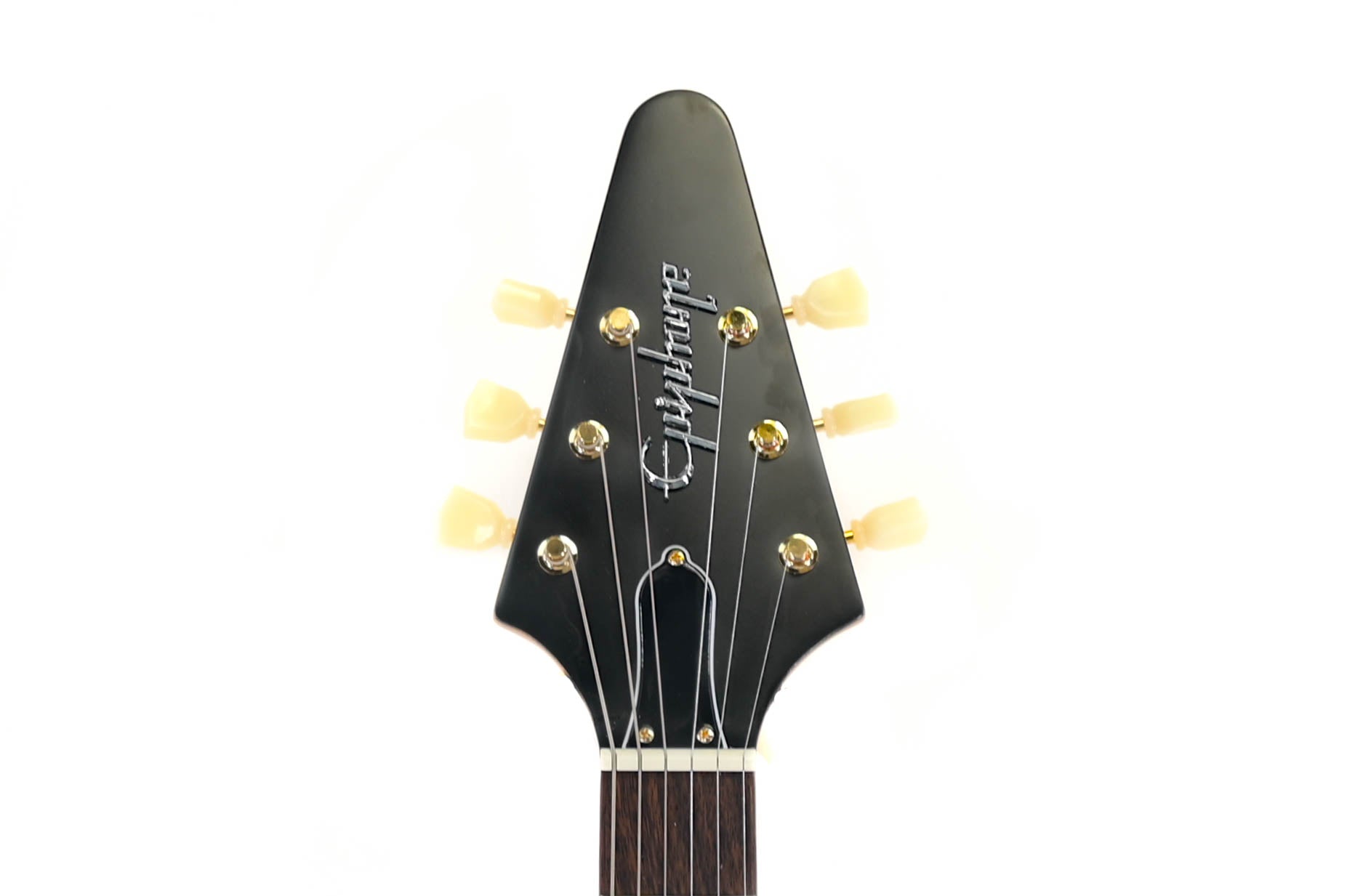 Epiphone '58 Korina Flying V Aged Natural (White Pickguard) 2023