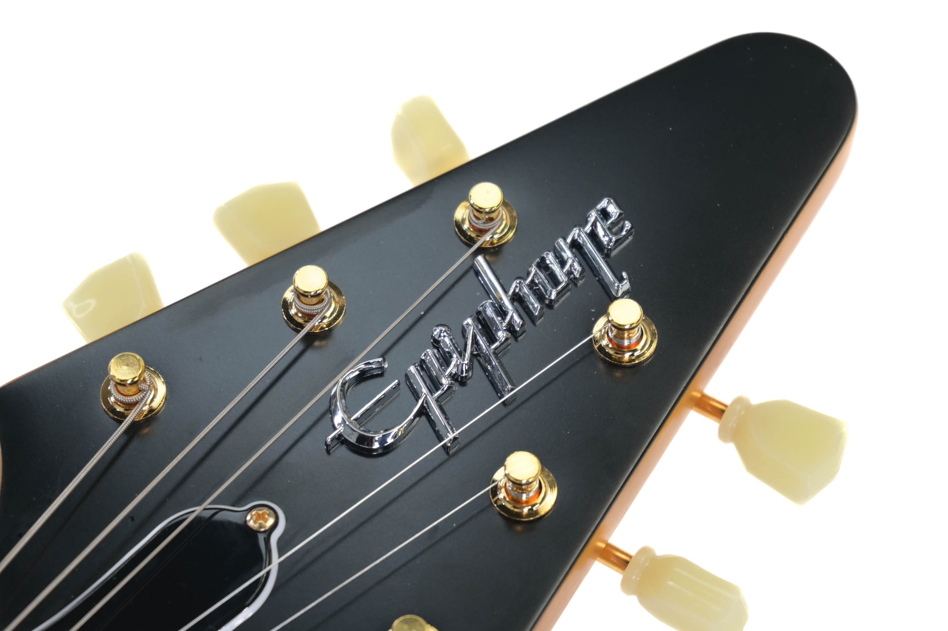 Epiphone '58 Korina Flying V Aged Natural (White Pickguard) 2023