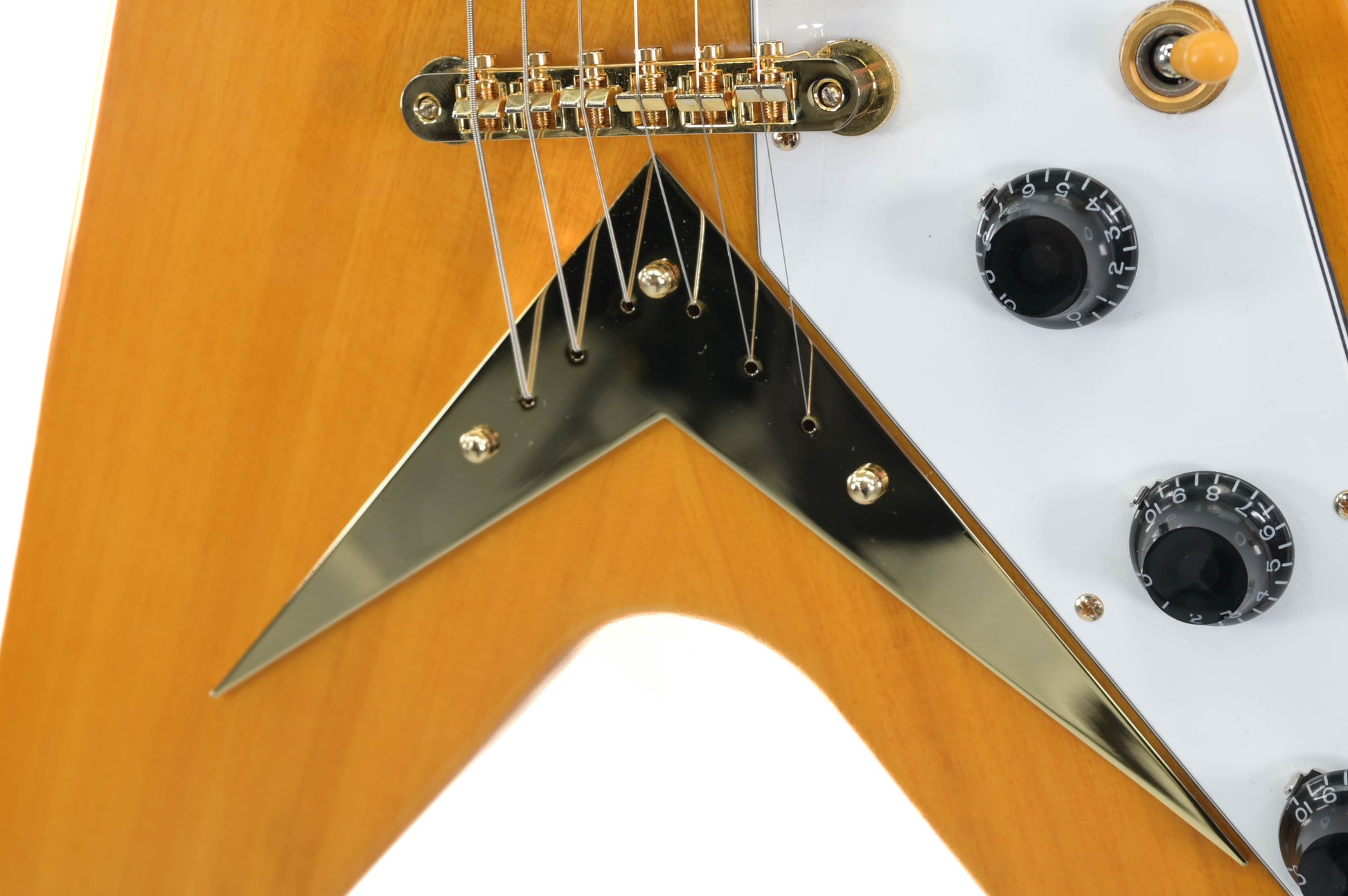 Epiphone '58 Korina Flying V Aged Natural (White Pickguard) 2023
