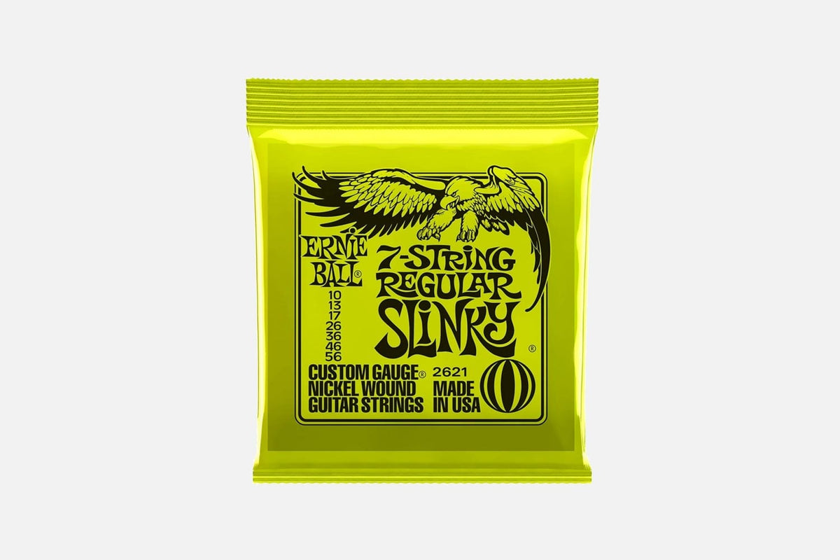 Ernie ball 7-string Regular Slinky 2621 nickel wound 010-056 (5284783816868)