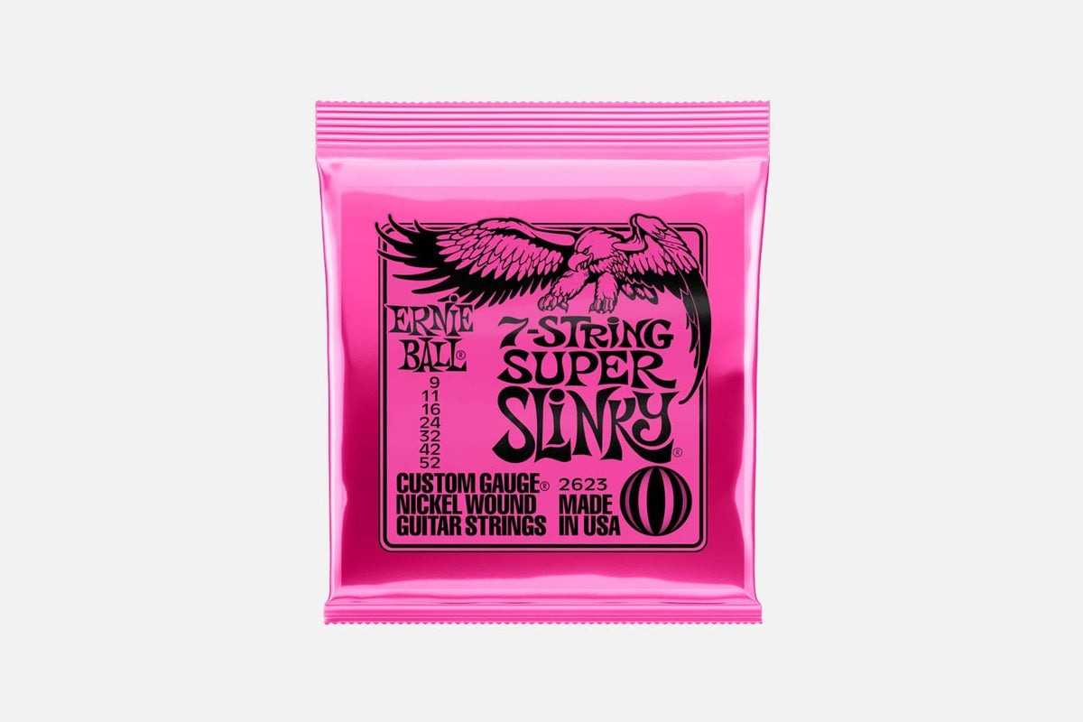 Ernie ball 7-string Super Slinky 2623 nickel wound Slinky 009-052 (5284771692708)