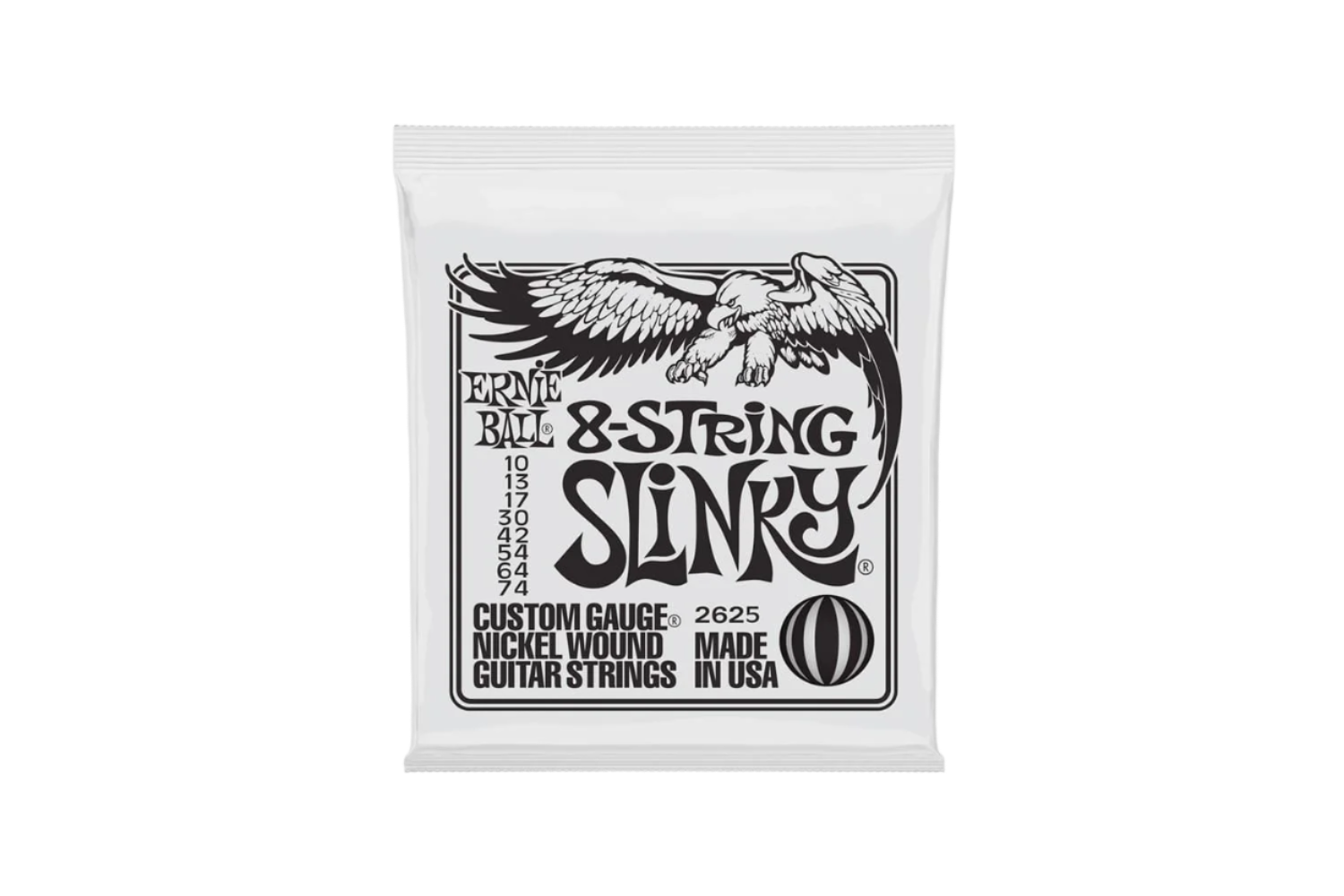 Ernie bal 2625 8-string Slinky nickel wound 010-074