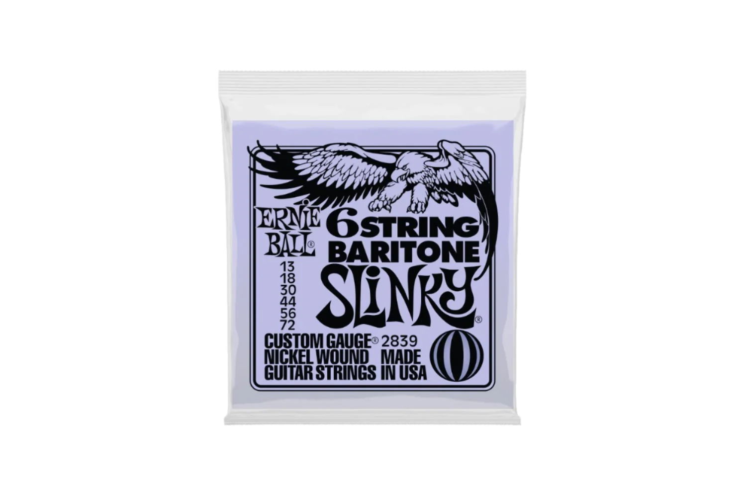 Ernie ball 2839 Baritone Slinky nickel wound 013-072