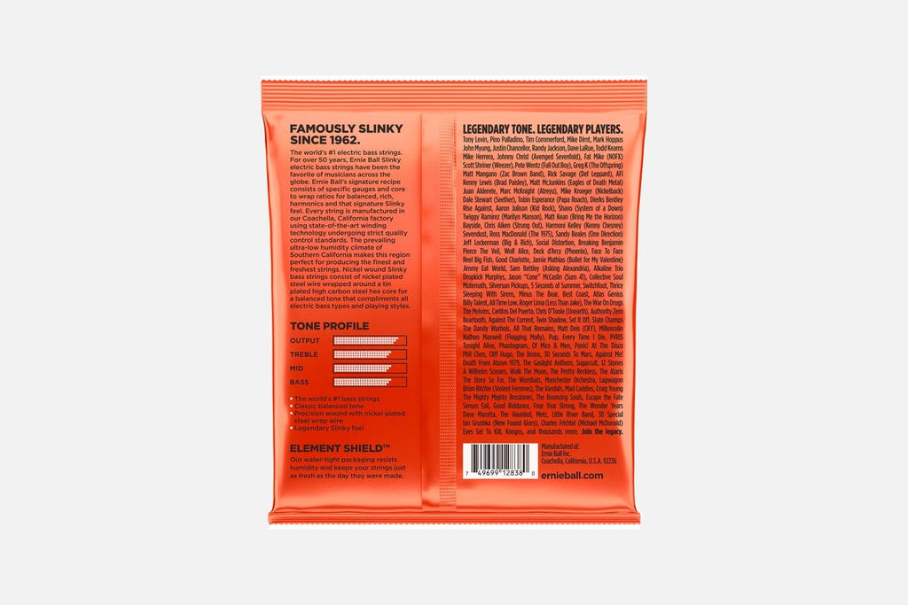 Ernie ball 2838 slinky bass 6 string longscale 032-130 (5274364018852)