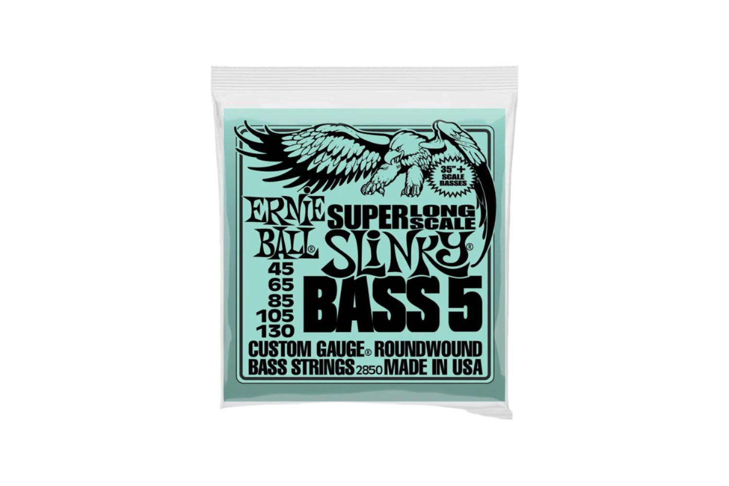 Ernie ball 2850 Super Long Scale Slinky Bass 5-String