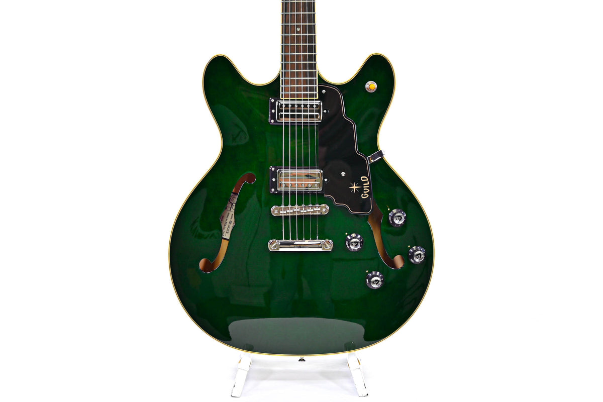 Guild IV/ ST Starfire Emerald Green hollow body gitaar Occasion