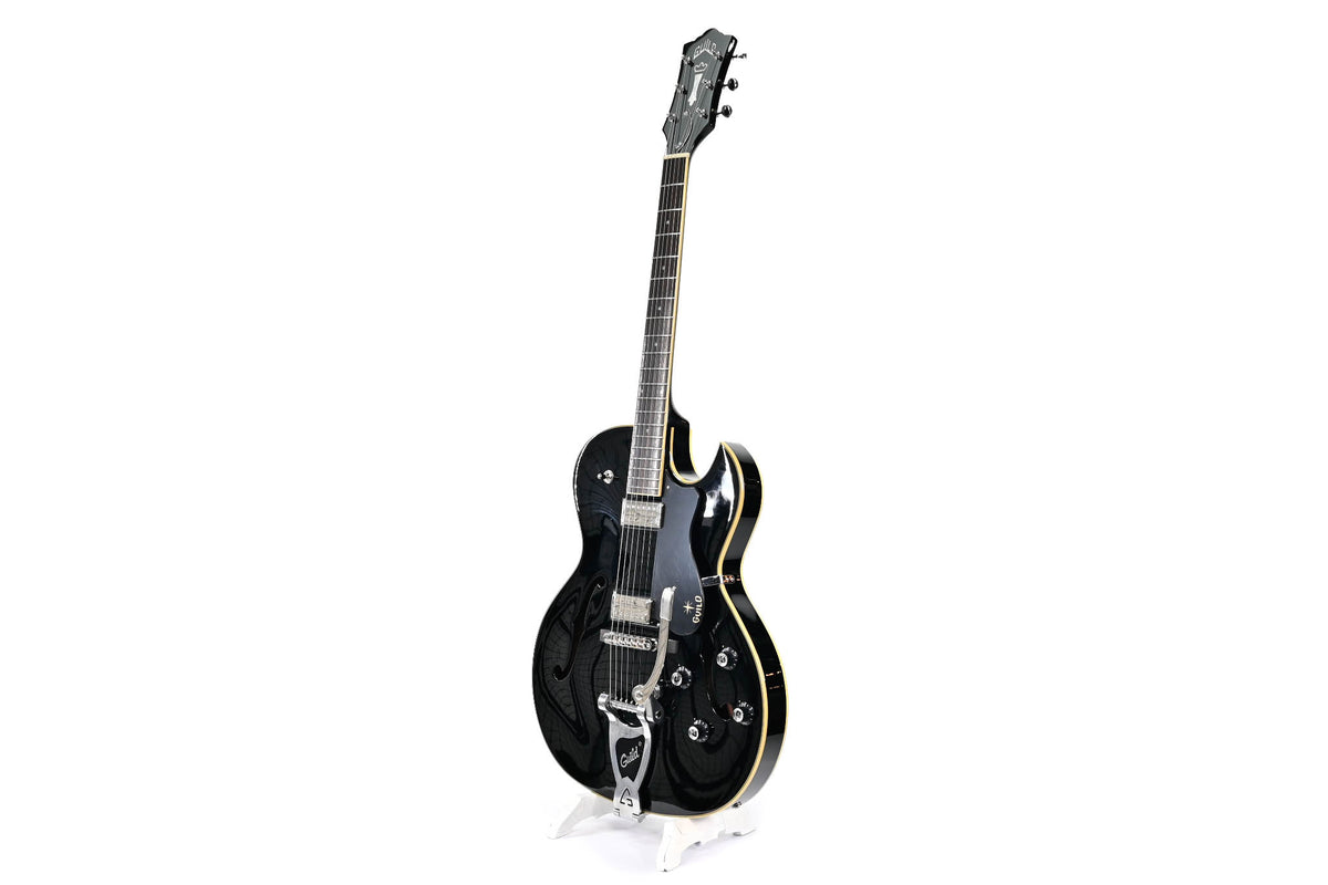 Guild ST-III Starfire Black hollow body gitaar Occasion