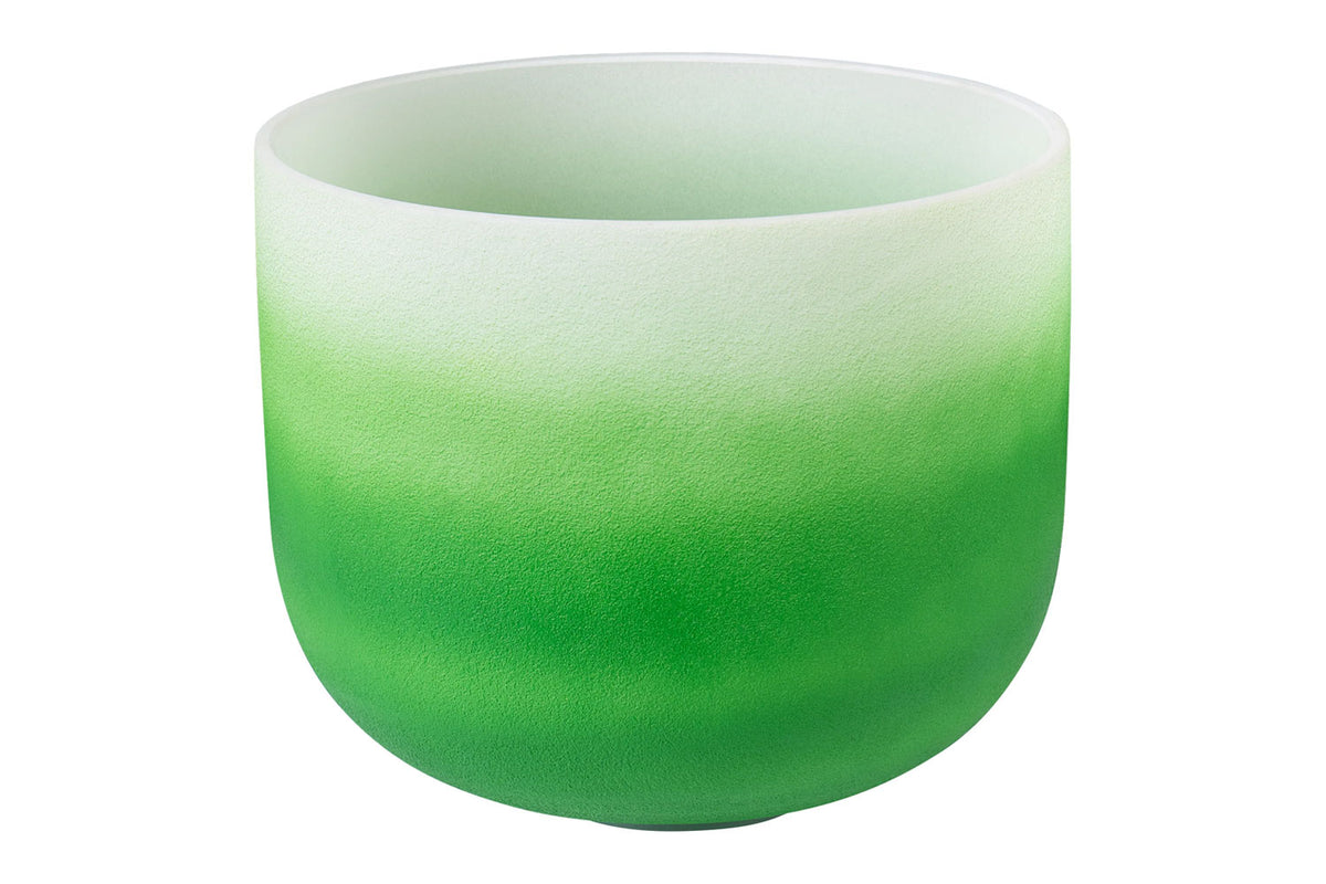 Sela Crystal Singing Bowl Chakra 11&quot; - Green, Heart, F (432 Hz)
