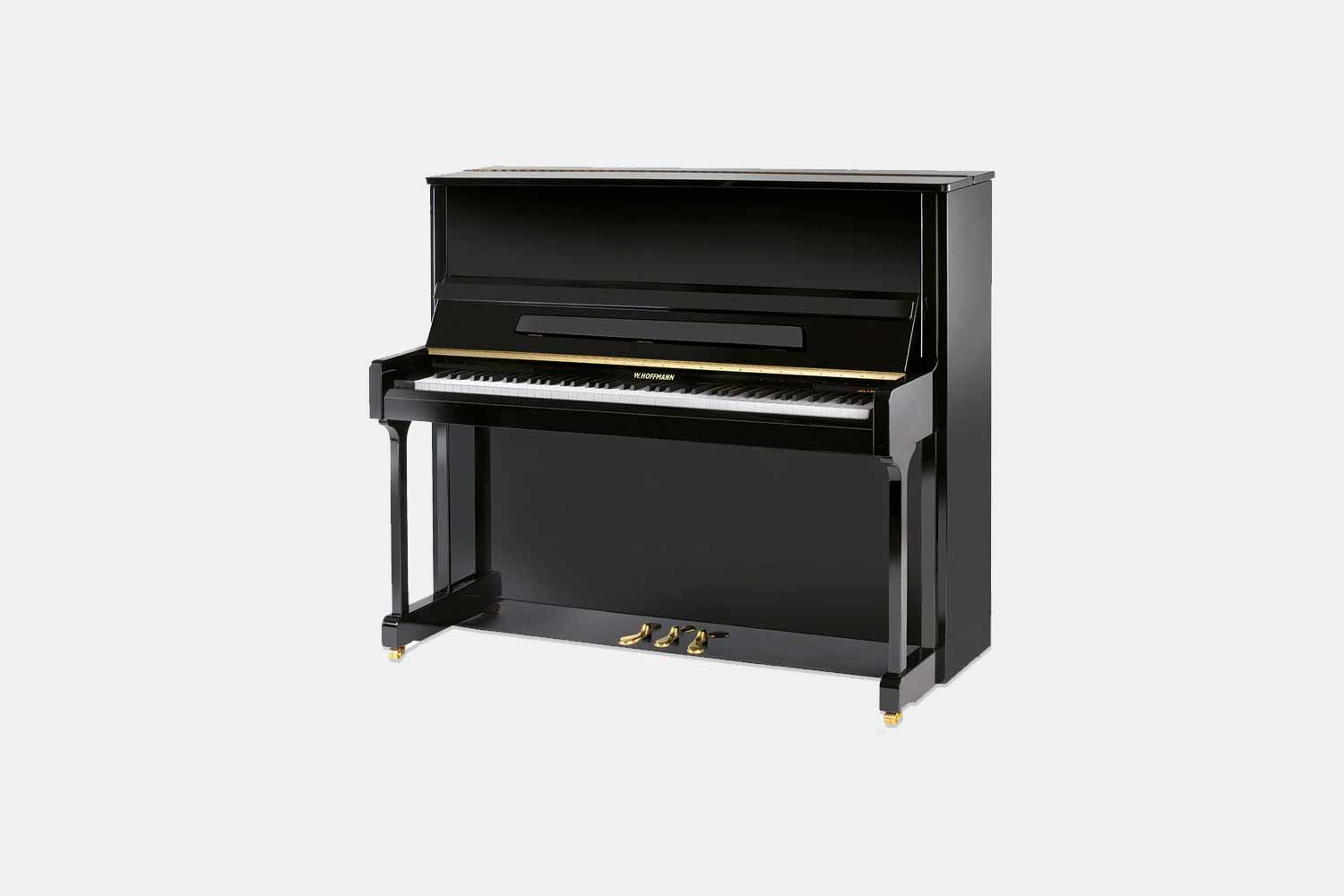 W. Hoffmann V-126 Zwart Hoogglans Piano