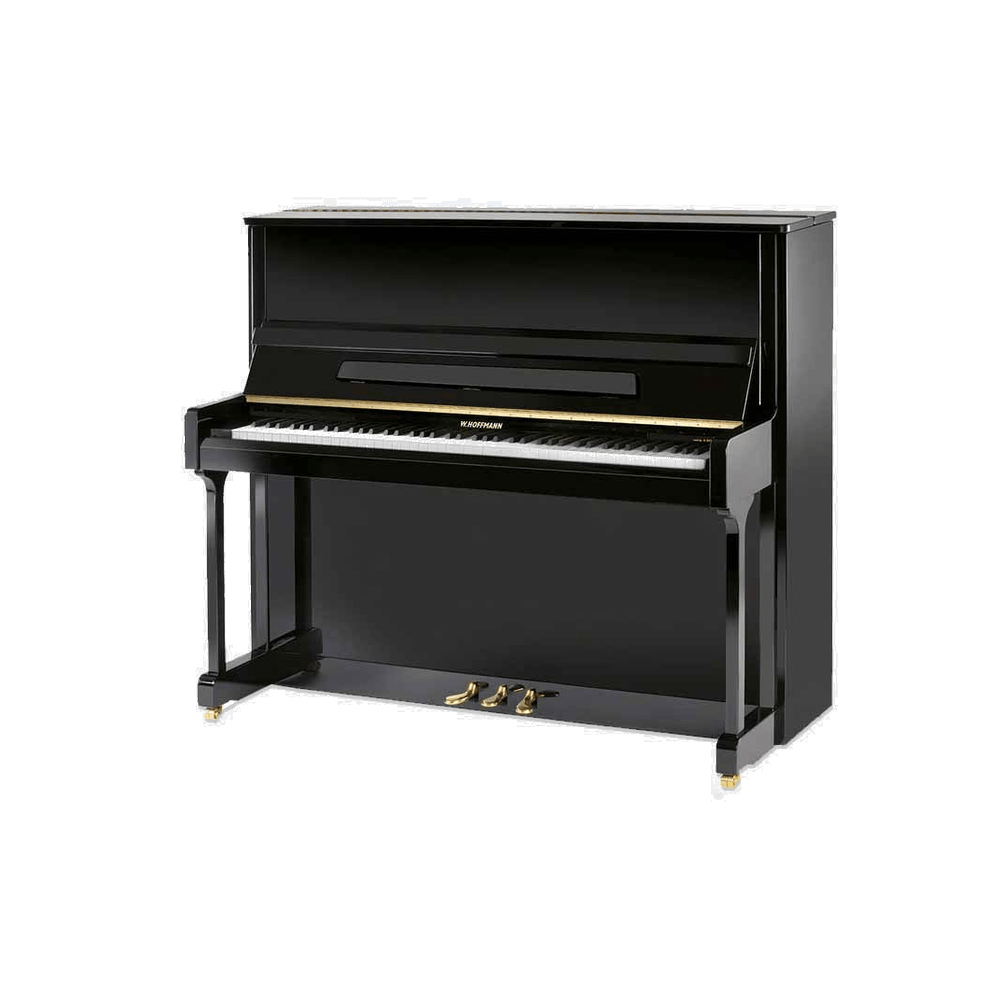 W. Hoffmann V-126 Zwart Hoogglans Piano