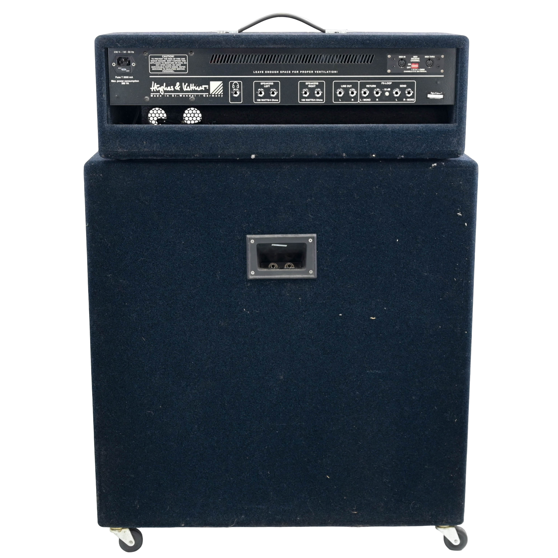 Hughes & Kettner ATTAX 200 Stereo Stack met 4*12" Cabinet