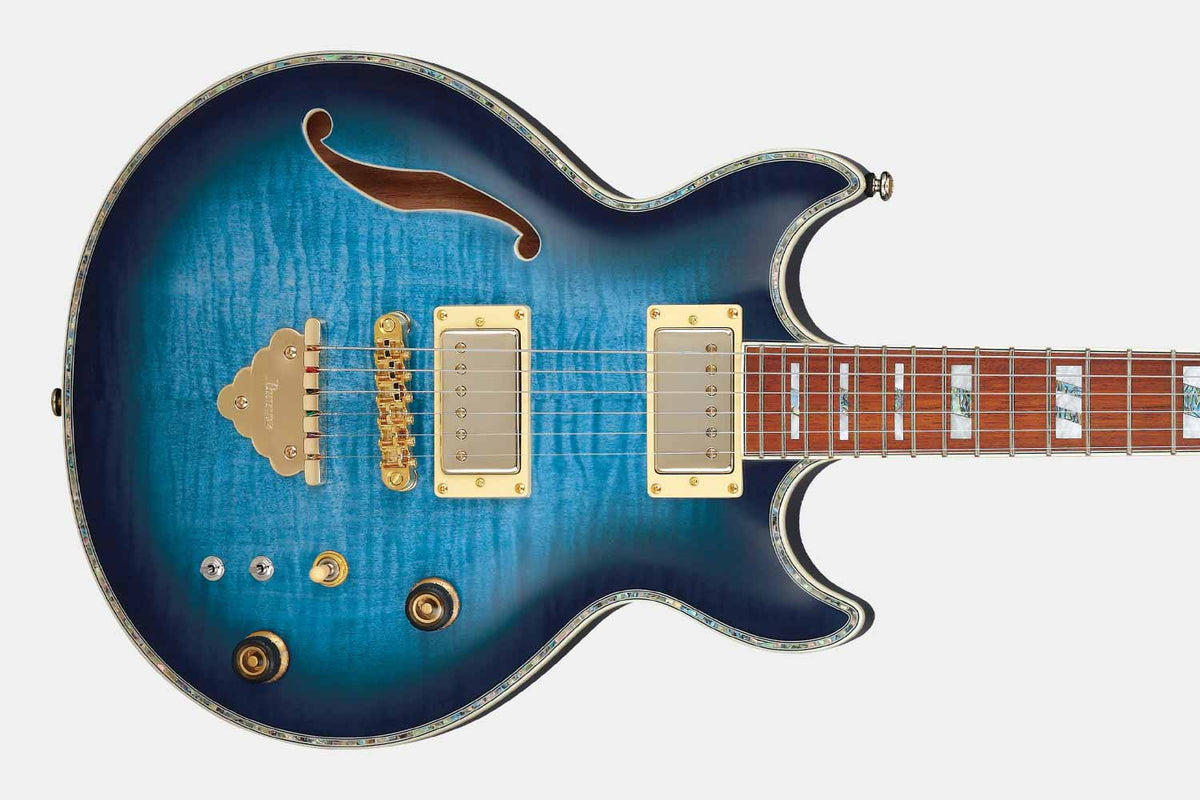 Ibanez AR520HFM-LBB Hollowbody Light Blue Burst