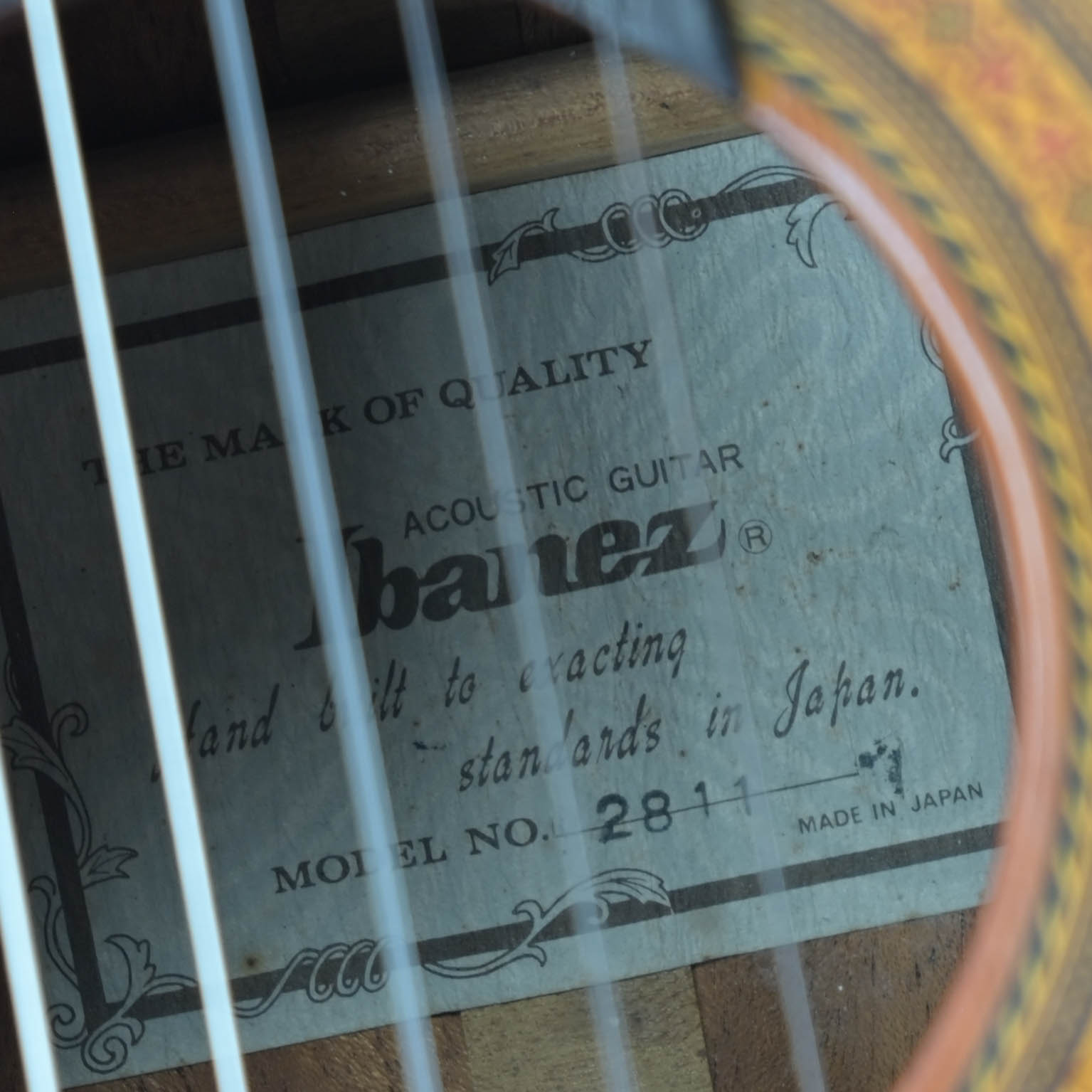 Ibanez Model 2811 klassieke gitaar japan (70's)